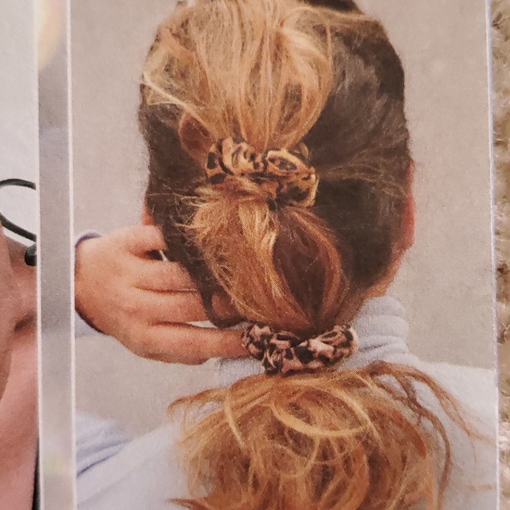 nOir Jewelry Ombre Leopard Scrunchies